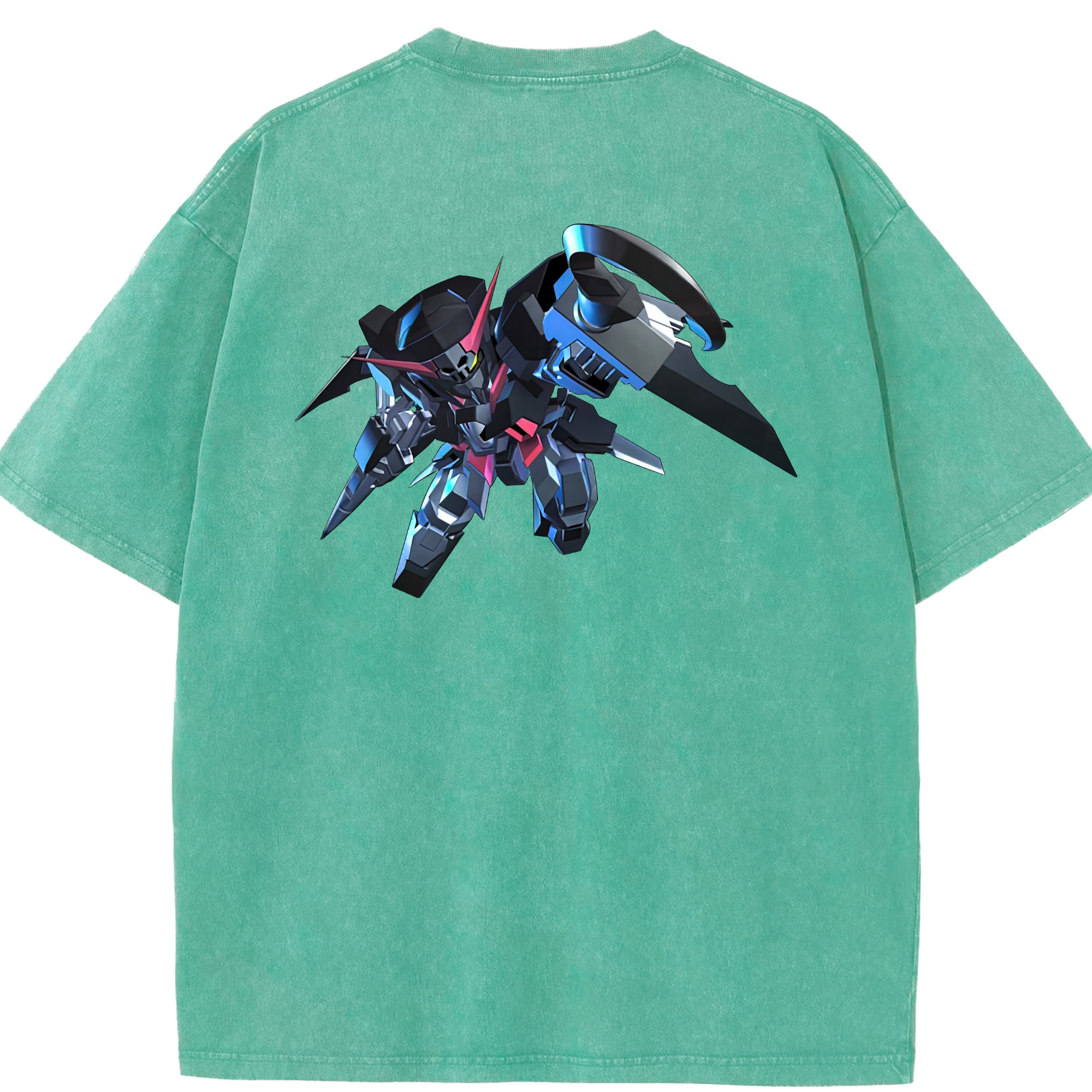 （画像用） 機動戦士ガンダム Mobile Suit Gundam 綿100% ヴィンテージ風 半袖Tシャツ（背面プリント）